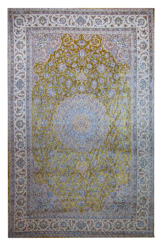 Elegant Silk Persian Carpet