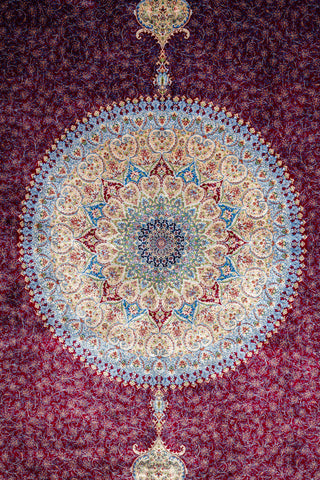 Pure 100% Silk Persian Carpet