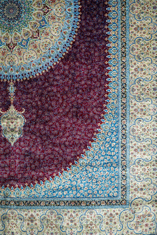 Pure 100% Silk Persian Carpet